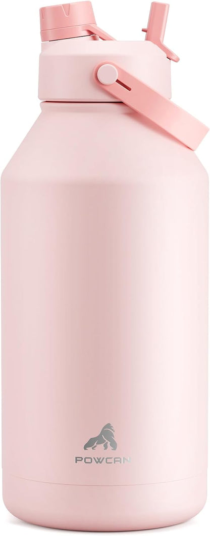 26 oz Insulated Water Bottle with 2-in-1 Straw and Spout Lid, Keep Cold 24H, Leak-Proof, Fits in Car Cup Holder, Stainless Steel Water Bottle for Sports, Gym, Travel, and School (Mousse) - Colors A