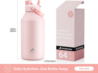 26 oz Insulated Water Bottle with 2-in-1 Straw and Spout Lid, Keep Cold 24H, Leak-Proof, Fits in Car Cup Holder, Stainless Steel Water Bottle for Sports, Gym, Travel, and School (Mousse) - Colors A