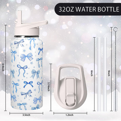 32 oz Pickleball Insulated Water Bottle with Straw - Pickleball Gym Hiking Sports Coffee Mug | Perfect Pickleball Gifts for Women, Pickleball Decor Accessories - Colors A