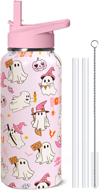 32 oz Pickleball Insulated Water Bottle with Straw - Pickleball Gym Hiking Sports Coffee Mug | Perfect Pickleball Gifts for Women, Pickleball Decor Accessories - Colors A