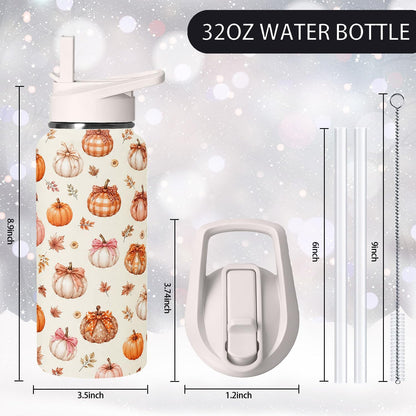 32 oz Pickleball Insulated Water Bottle with Straw - Pickleball Gym Hiking Sports Coffee Mug | Perfect Pickleball Gifts for Women, Pickleball Decor Accessories - Colors A