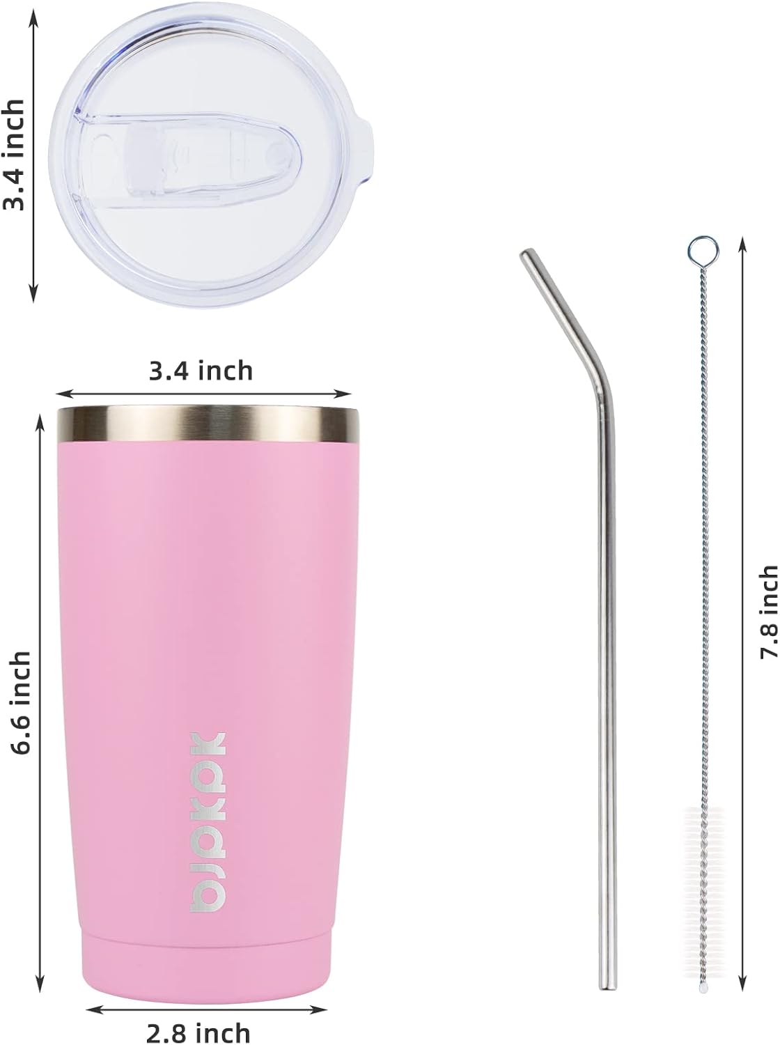 30 oz Tumbler with Lid and Straw, Insulated Stainless Steel Cup | Double Wall Vacuum, BPA Free, Leak Proof, Keeps Hot/Cold, Travel & Beach Ready, Car Holder Fit, Brick Red - Colors A