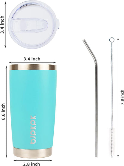 30 oz Tumbler with Lid and Straw, Insulated Stainless Steel Cup | Double Wall Vacuum, BPA Free, Leak Proof, Keeps Hot/Cold, Travel & Beach Ready, Car Holder Fit, Brick Red - Colors A