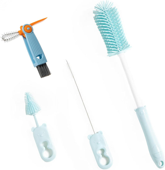 Silicone Bottle Cleaner Brush,13.4in Long Handle Water Cup Bottles Cleaner