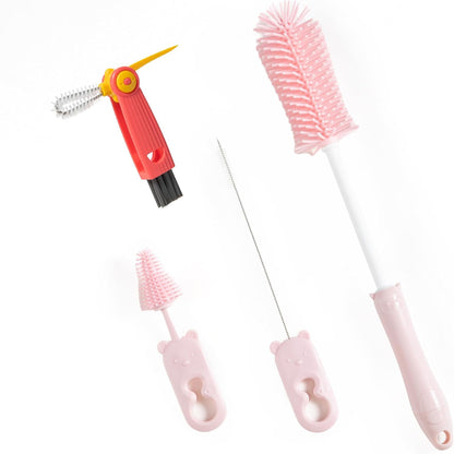 Silicone Bottle Cleaner Brush,13.4in Long Handle Water Cup Bottles Cleaner