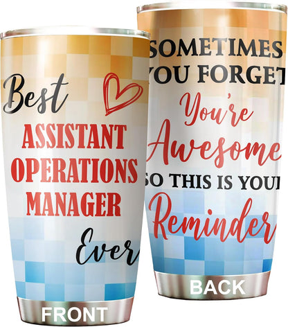 Best Lacrosse Coach Ever Tumbler Stainless Steel 20oz, Office Gifts Women Men Work Friends Coworker, Driking Coffee Cup For Birthday Christmas - Colors D