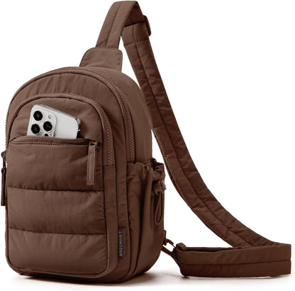 Small Sling Bag for Women, Puffer Crossbody Bag Hobo Handbag