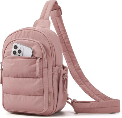 Small Sling Bag for Women, Puffer Crossbody Bag Hobo Handbag