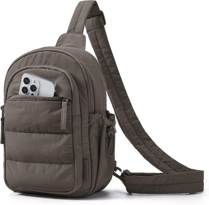 Small Sling Bag for Women, Puffer Crossbody Bag Hobo Handbag