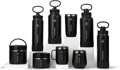 Insulated Water Bottle with Straw Lid (24 oz, Lemonade Stand) - Leakproof, Stainless Steel Water Bottle for Cold & Hot Drinks, Travel & Daily Hydration