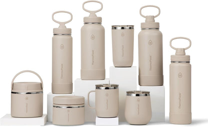 Insulated Water Bottle with Straw Lid (24 oz, Lemonade Stand) - Leakproof, Stainless Steel Water Bottle for Cold & Hot Drinks, Travel & Daily Hydration