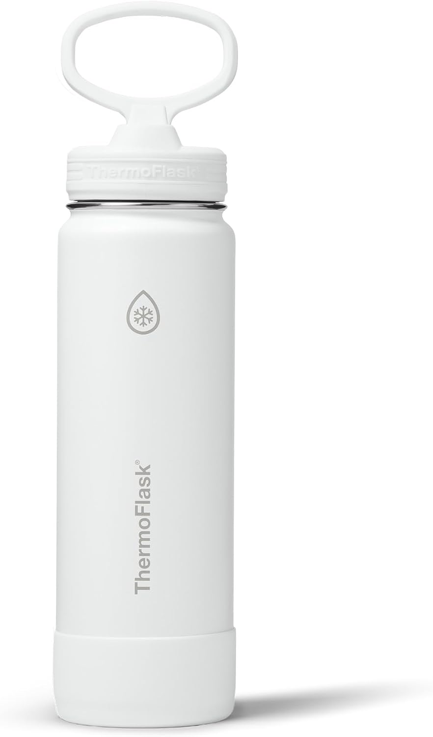 Insulated Water Bottle with Straw Lid (24 oz, Lemonade Stand) - Leakproof, Stainless Steel Water Bottle for Cold & Hot Drinks, Travel & Daily Hydration