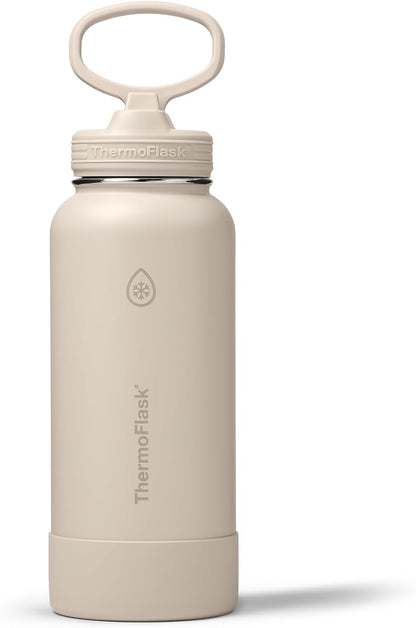 Insulated Water Bottle with Straw Lid (24 oz, Lemonade Stand) - Leakproof, Stainless Steel Water Bottle for Cold & Hot Drinks, Travel & Daily Hydration