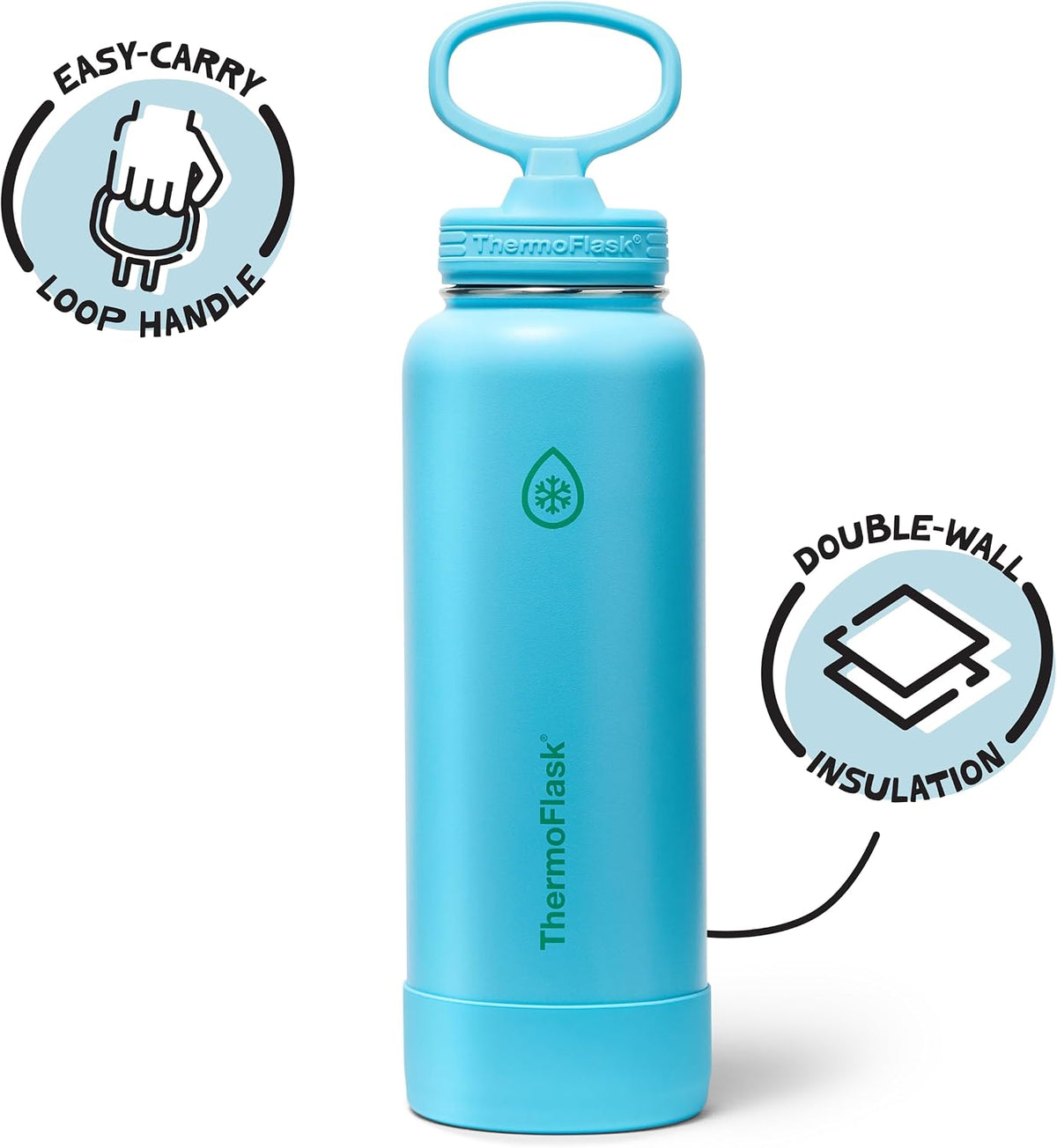 Insulated Water Bottle with Straw Lid (24 oz, Lemonade Stand) - Leakproof, Stainless Steel Water Bottle for Cold & Hot Drinks, Travel & Daily Hydration