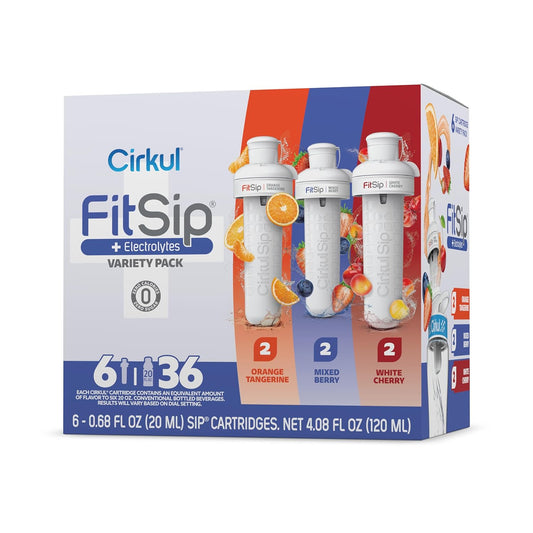 FitSip. No Sugar, 0 Cal Flavored Water with Electrolytes