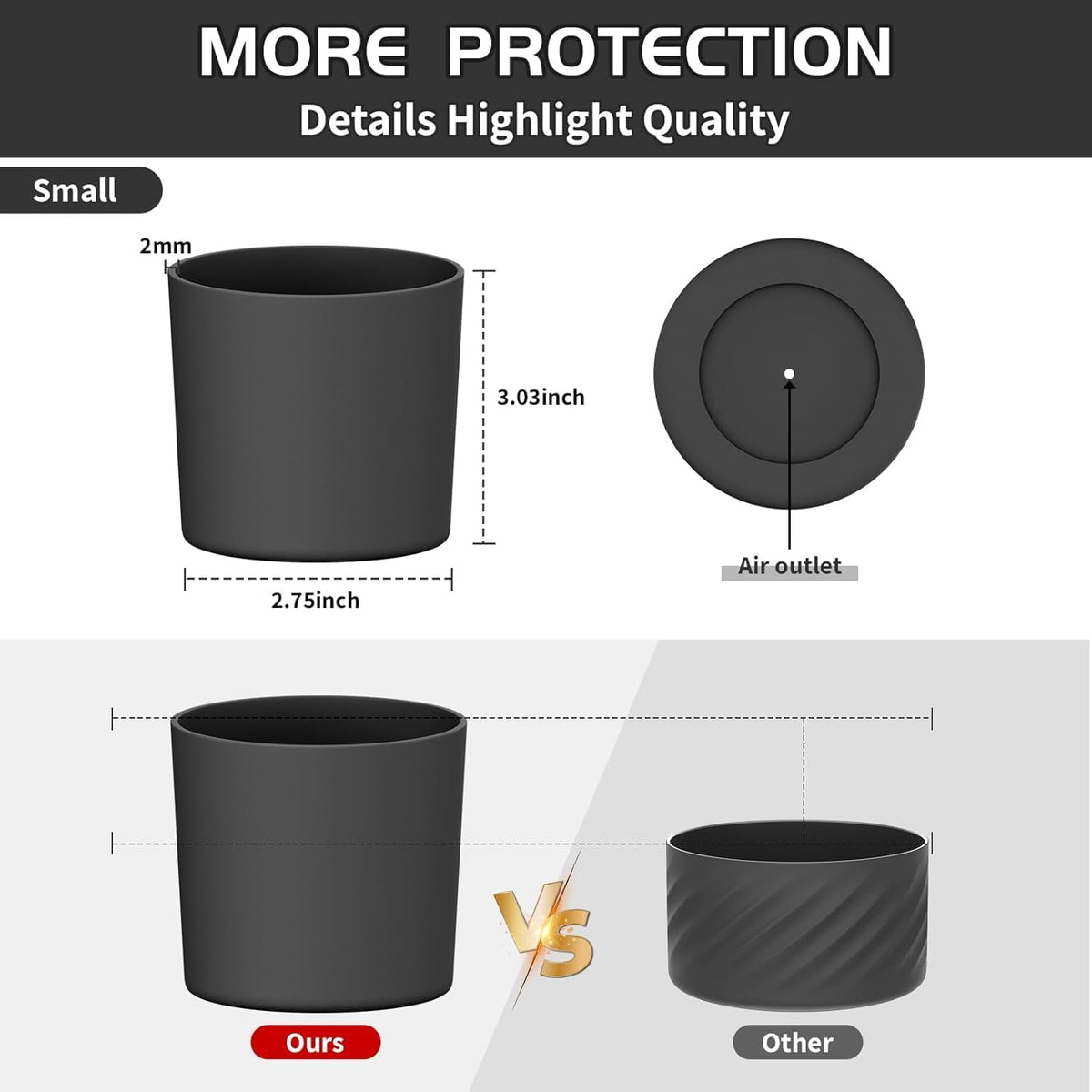 Higher Silicone Boot Compatible with Stanley Quencher H2.0 20/30/40oz | Tumbler Cups Anti-Slip & Anti-Scratch Soft Water Bottle Bottom Sleeve Cover Protector for IceFlow Flip 20/30oz, BPA Free - Colors A