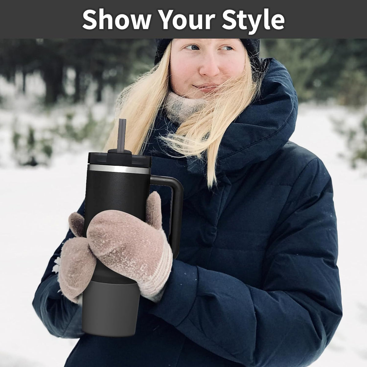 Higher Silicone Boot Compatible with Stanley Quencher H2.0 20/30/40oz | Tumbler Cups Anti-Slip & Anti-Scratch Soft Water Bottle Bottom Sleeve Cover Protector for IceFlow Flip 20/30oz, BPA Free - Colors A