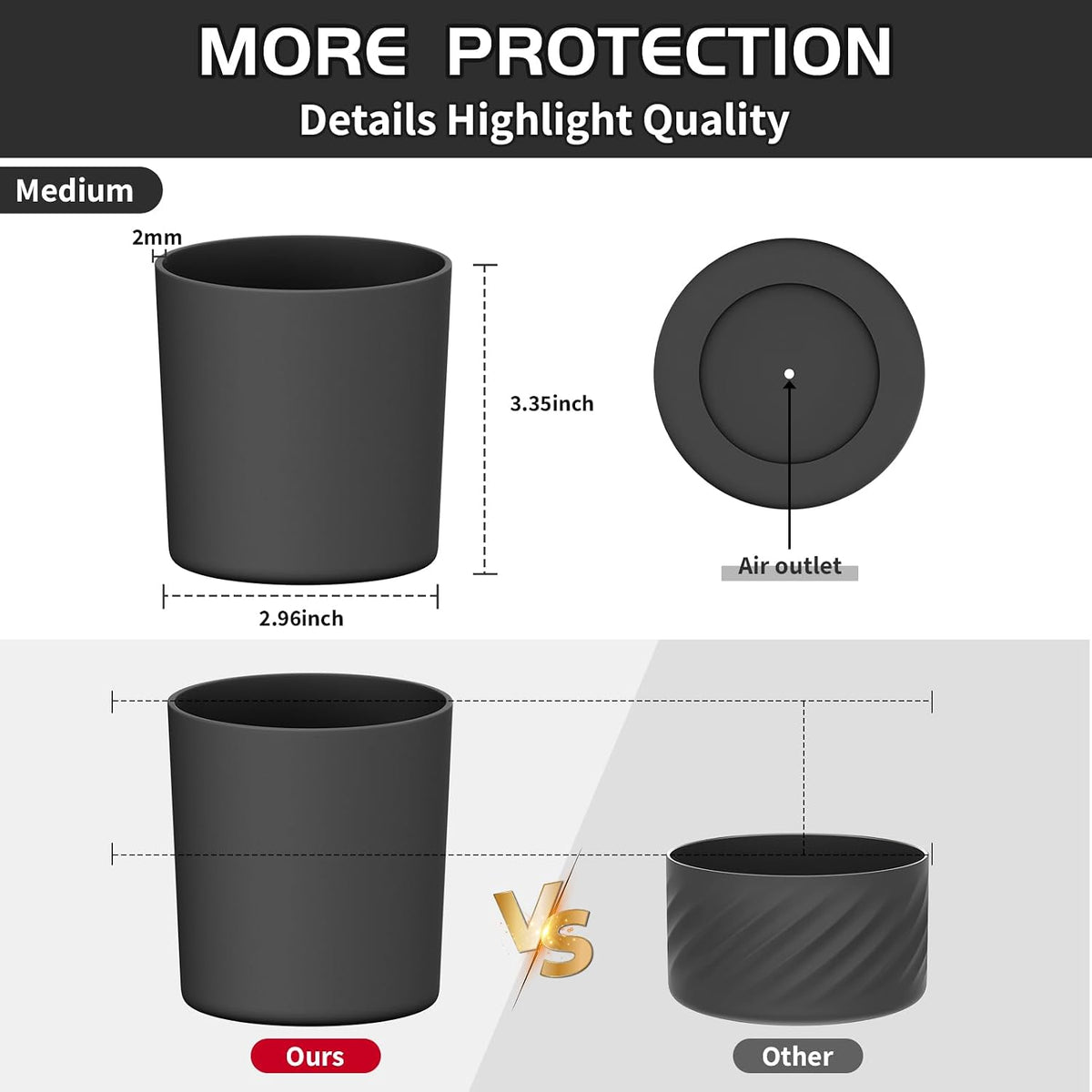 Higher Silicone Boot Compatible with Stanley Quencher H2.0 20/30/40oz | Tumbler Cups Anti-Slip & Anti-Scratch Soft Water Bottle Bottom Sleeve Cover Protector for IceFlow Flip 20/30oz, BPA Free - Colors A