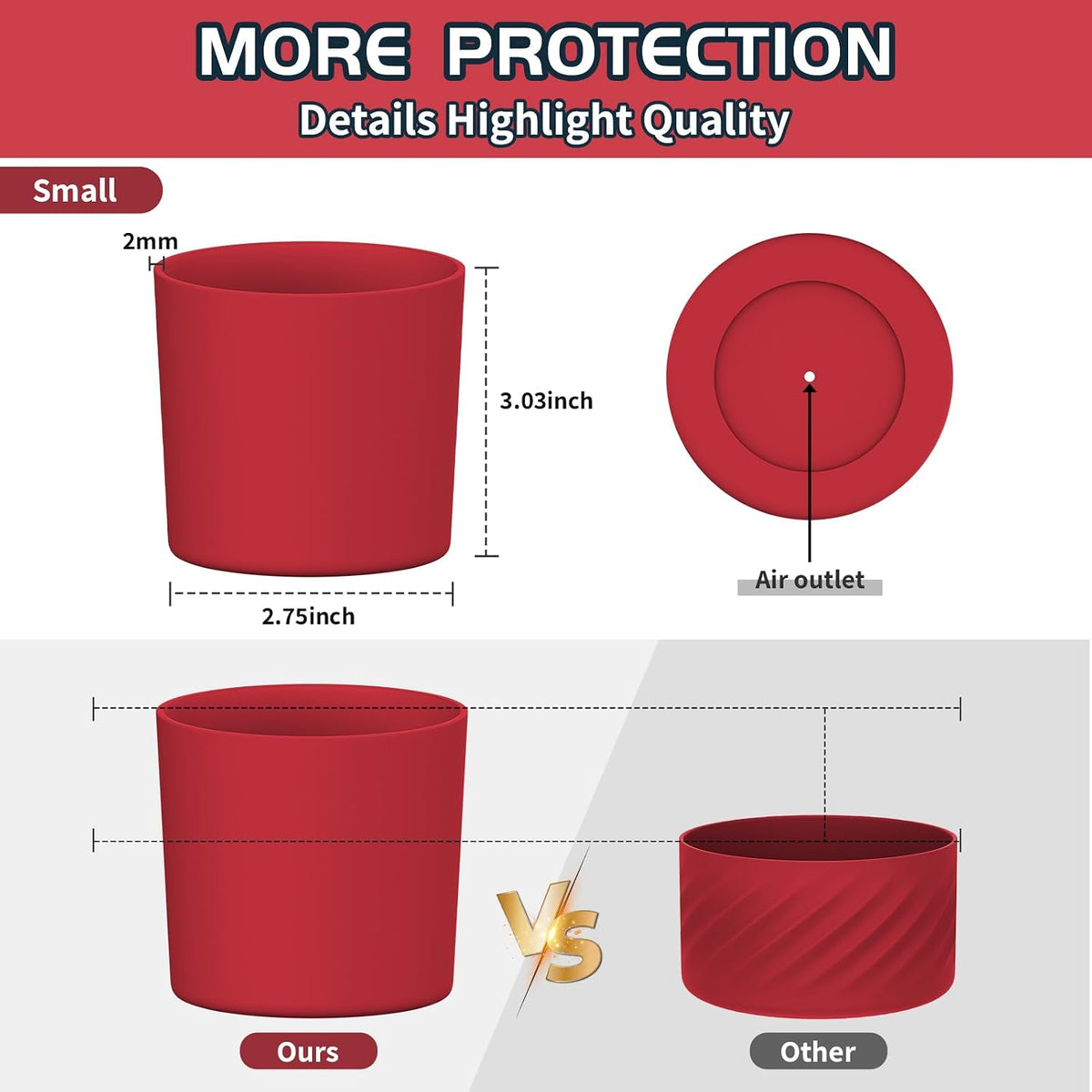 Higher Silicone Boot Compatible with Stanley Quencher H2.0 20/30/40oz | Tumbler Cups Anti-Slip & Anti-Scratch Soft Water Bottle Bottom Sleeve Cover Protector for IceFlow Flip 20/30oz, BPA Free - Colors A