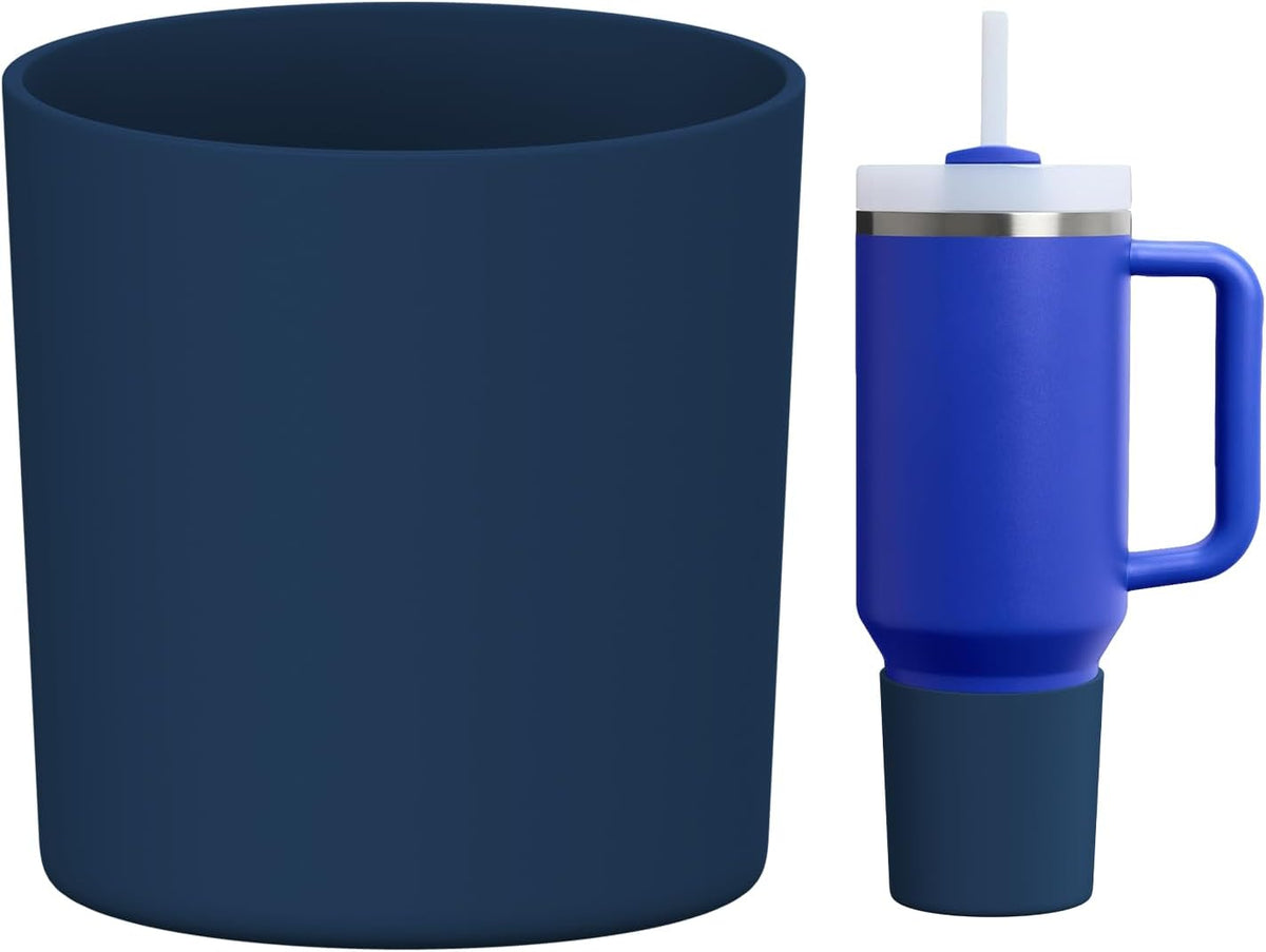 Higher Silicone Boot Compatible with Stanley Quencher H2.0 20/30/40oz | Tumbler Cups Anti-Slip & Anti-Scratch Soft Water Bottle Bottom Sleeve Cover Protector for IceFlow Flip 20/30oz, BPA Free - Colors A
