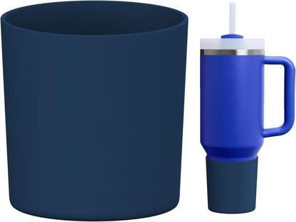 Higher Silicone Boot Compatible with Stanley Quencher H2.0 20/30/40oz | Tumbler Cups Anti-Slip & Anti-Scratch Soft Water Bottle Bottom Sleeve Cover Protector for IceFlow Flip 20/30oz, BPA Free - Colors A