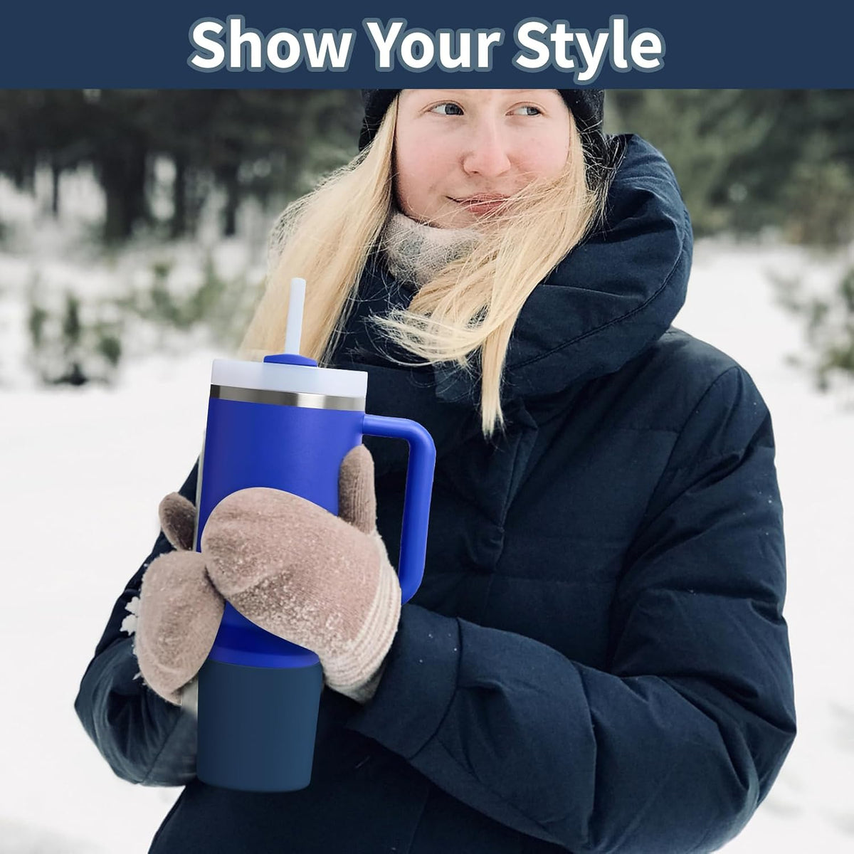 Higher Silicone Boot Compatible with Stanley Quencher H2.0 20/30/40oz | Tumbler Cups Anti-Slip & Anti-Scratch Soft Water Bottle Bottom Sleeve Cover Protector for IceFlow Flip 20/30oz, BPA Free - Colors A
