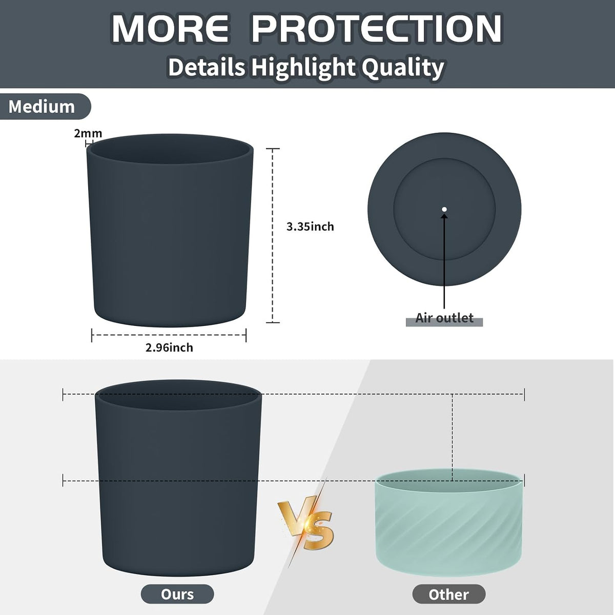 Higher Silicone Boot Compatible with Stanley Quencher H2.0 20/30/40oz | Tumbler Cups Anti-Slip & Anti-Scratch Soft Water Bottle Bottom Sleeve Cover Protector for IceFlow Flip 20/30oz, BPA Free - Colors A