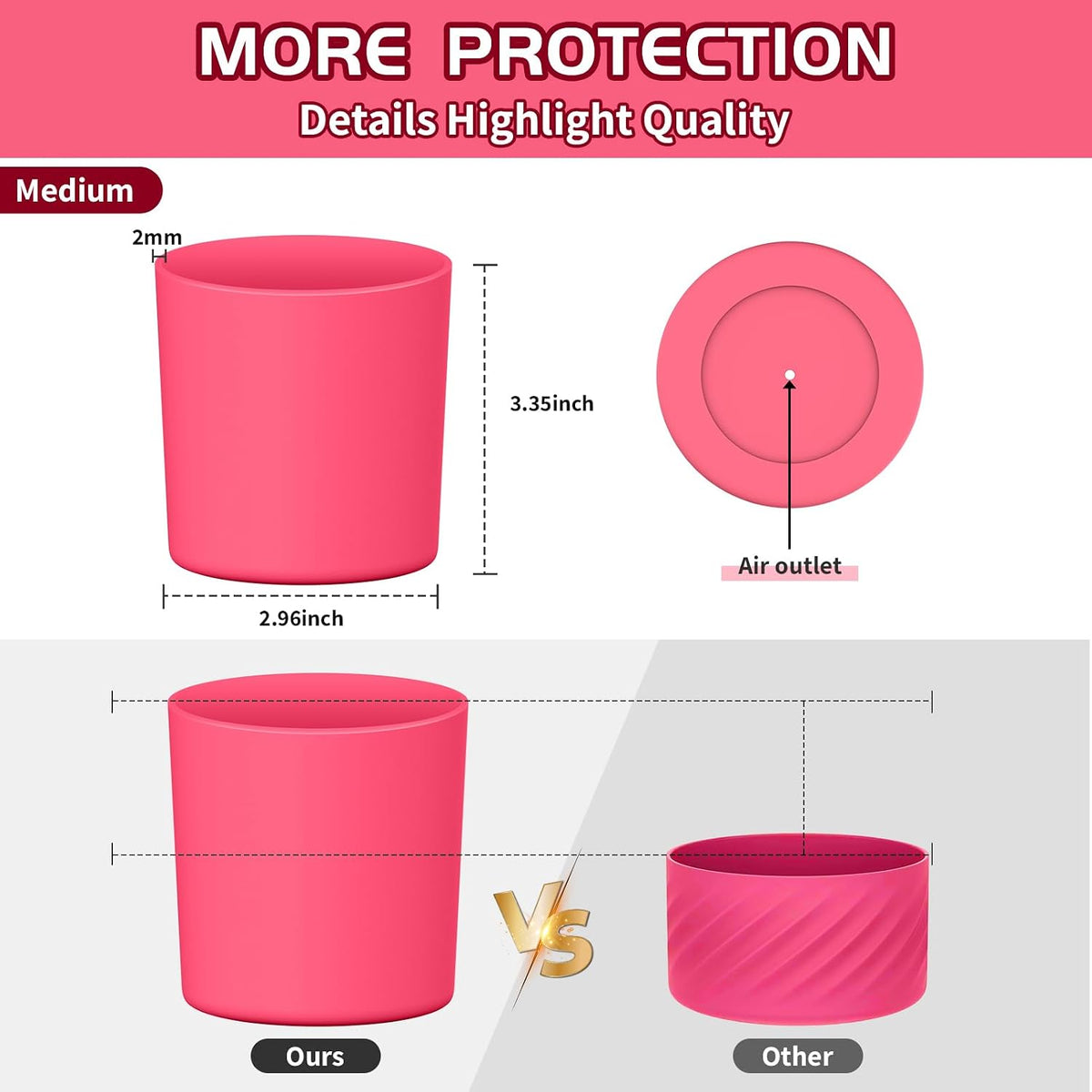 Higher Silicone Boot Compatible with Stanley Quencher H2.0 20/30/40oz | Tumbler Cups Anti-Slip & Anti-Scratch Soft Water Bottle Bottom Sleeve Cover Protector for IceFlow Flip 20/30oz, BPA Free - Colors A