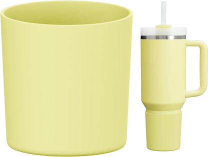 Higher Silicone Boot Compatible with Stanley Quencher H2.0 20/30/40oz | Tumbler Cups Anti-Slip & Anti-Scratch Soft Water Bottle Bottom Sleeve Cover Protector for IceFlow Flip 20/30oz, BPA Free - Colors A