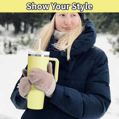 Higher Silicone Boot Compatible with Stanley Quencher H2.0 20/30/40oz | Tumbler Cups Anti-Slip & Anti-Scratch Soft Water Bottle Bottom Sleeve Cover Protector for IceFlow Flip 20/30oz, BPA Free - Colors A