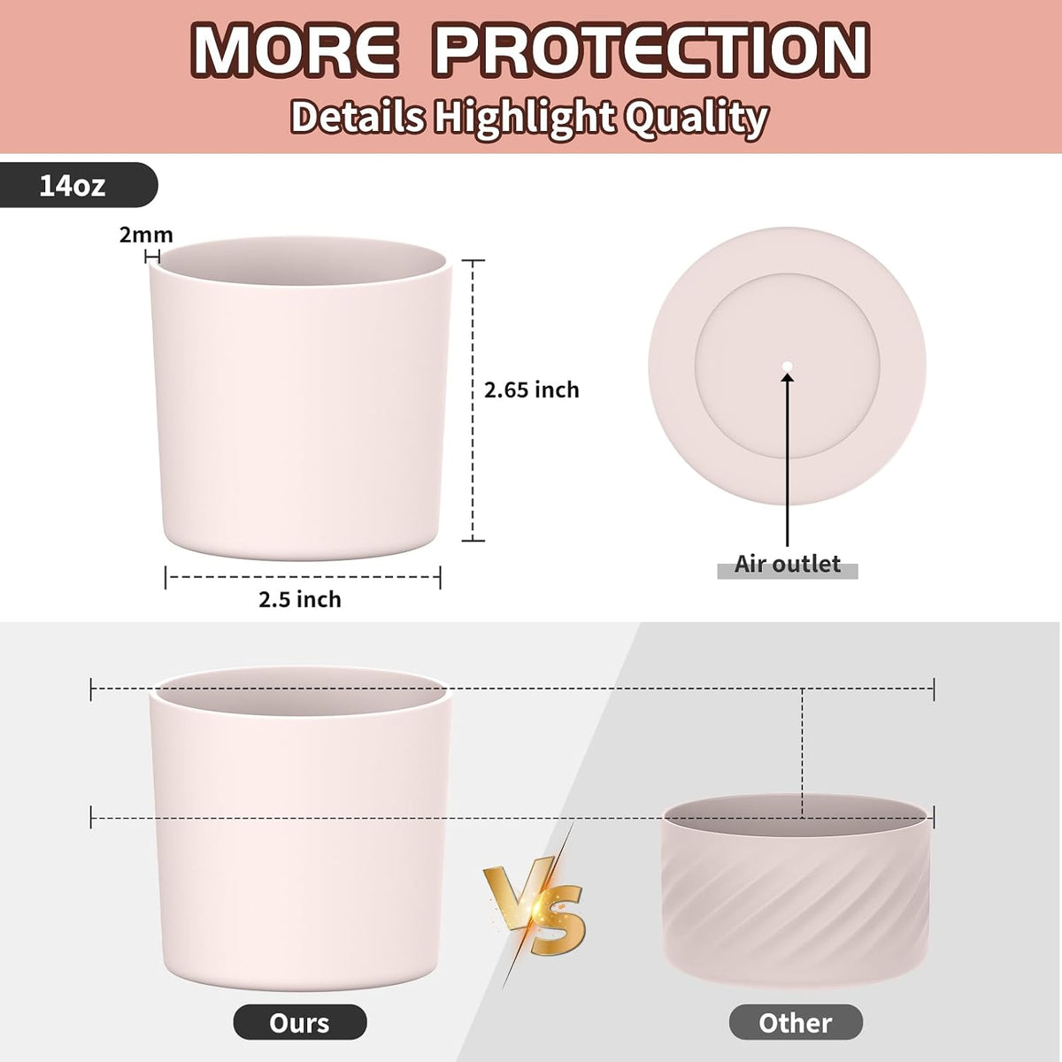 Higher Silicone Boot Compatible with Stanley Quencher H2.0 20/30/40oz | Tumbler Cups Anti-Slip & Anti-Scratch Soft Water Bottle Bottom Sleeve Cover Protector for IceFlow Flip 20/30oz, BPA Free - Colors A