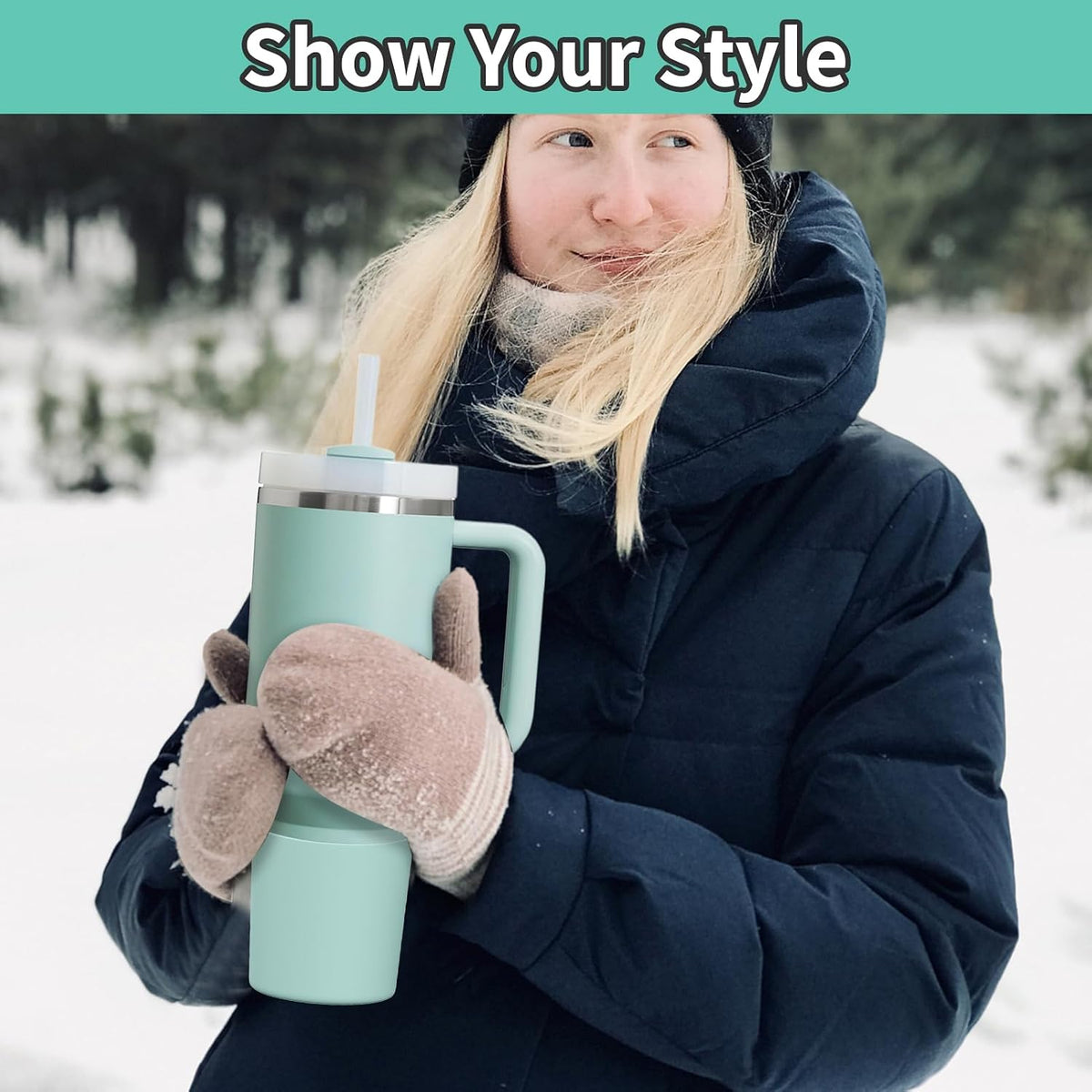 Higher Silicone Boot Compatible with Stanley Quencher H2.0 20/30/40oz | Tumbler Cups Anti-Slip & Anti-Scratch Soft Water Bottle Bottom Sleeve Cover Protector for IceFlow Flip 20/30oz, BPA Free - Colors A