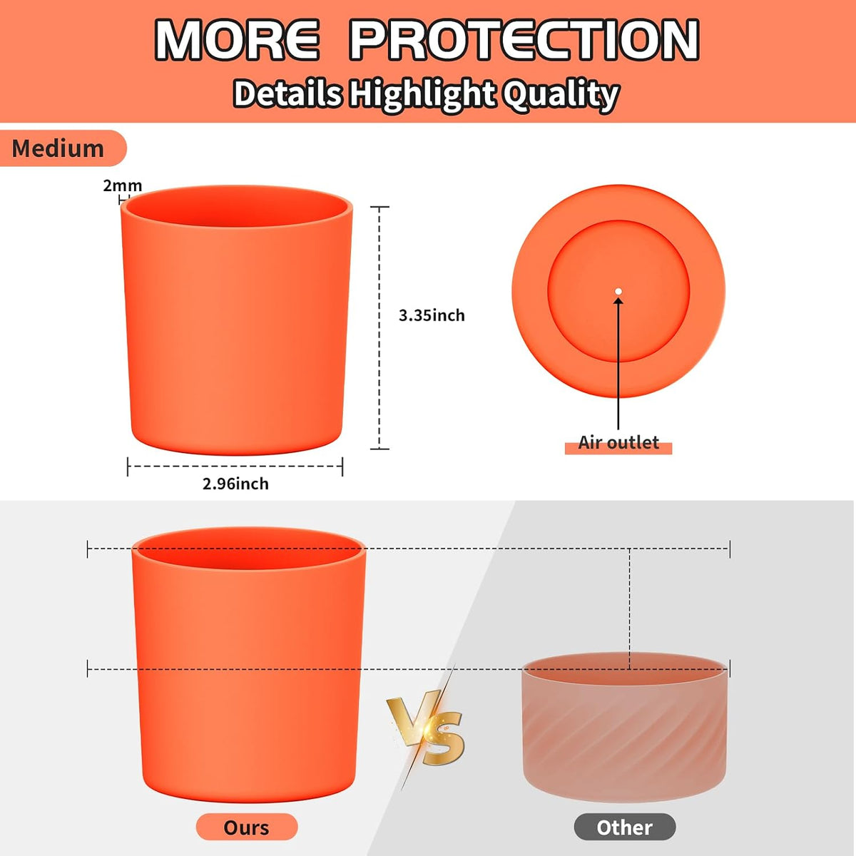 Higher Silicone Boot Compatible with Stanley Quencher H2.0 20/30/40oz | Tumbler Cups Anti-Slip & Anti-Scratch Soft Water Bottle Bottom Sleeve Cover Protector for IceFlow Flip 20/30oz, BPA Free - Colors A