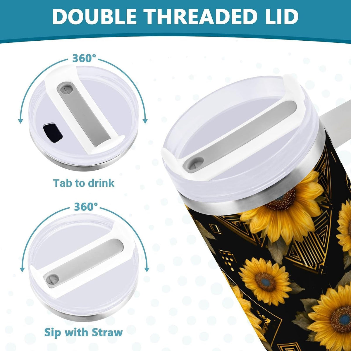 Pink Rose Floral Roses 30 oz Tumbler with Handle and Straw Lid, Insulated Stainless Steel Water Bottle Portable Travel Coffee Tea Mug Cup