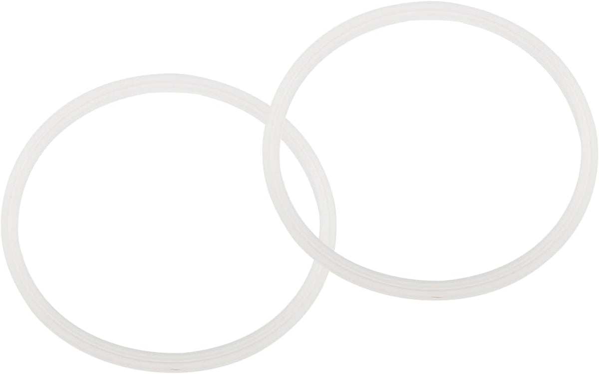 16oz or 20oz Replacement Rubber Lid Seals, 2 Pcs 2.56" Diameter O Shaped Resealable Lid Gaskets for Stainless Steel Insulated Tumbler Mugs Cups Vacuum, White