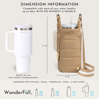 Original HydroBag HANDLE®, 40 oz Water Bottle Holder w/Strap