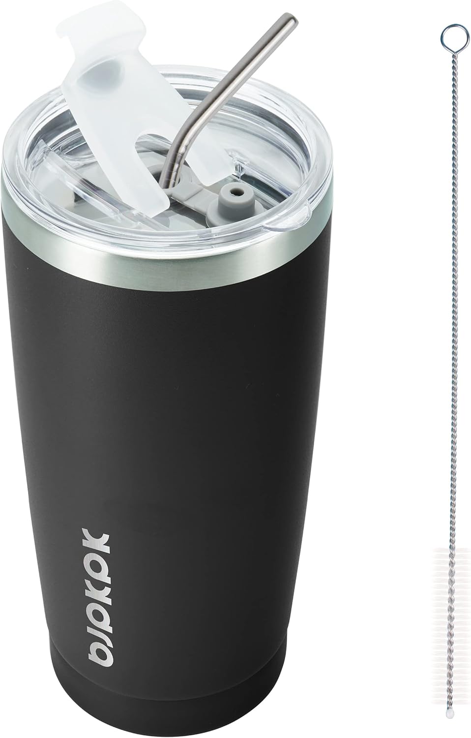 30 oz Tumbler with Lid and Straw, Insulated Stainless Steel Cup | Double Wall Vacuum, BPA Free, Leak Proof, Keeps Hot/Cold, Travel & Beach Ready, Car Holder Fit, Brick Red - Colors B
