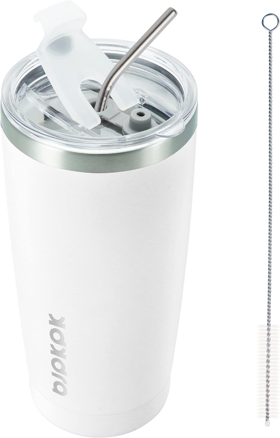 30 oz Tumbler with Lid and Straw, Insulated Stainless Steel Cup | Double Wall Vacuum, BPA Free, Leak Proof, Keeps Hot/Cold, Travel & Beach Ready, Car Holder Fit, Brick Red - Colors B