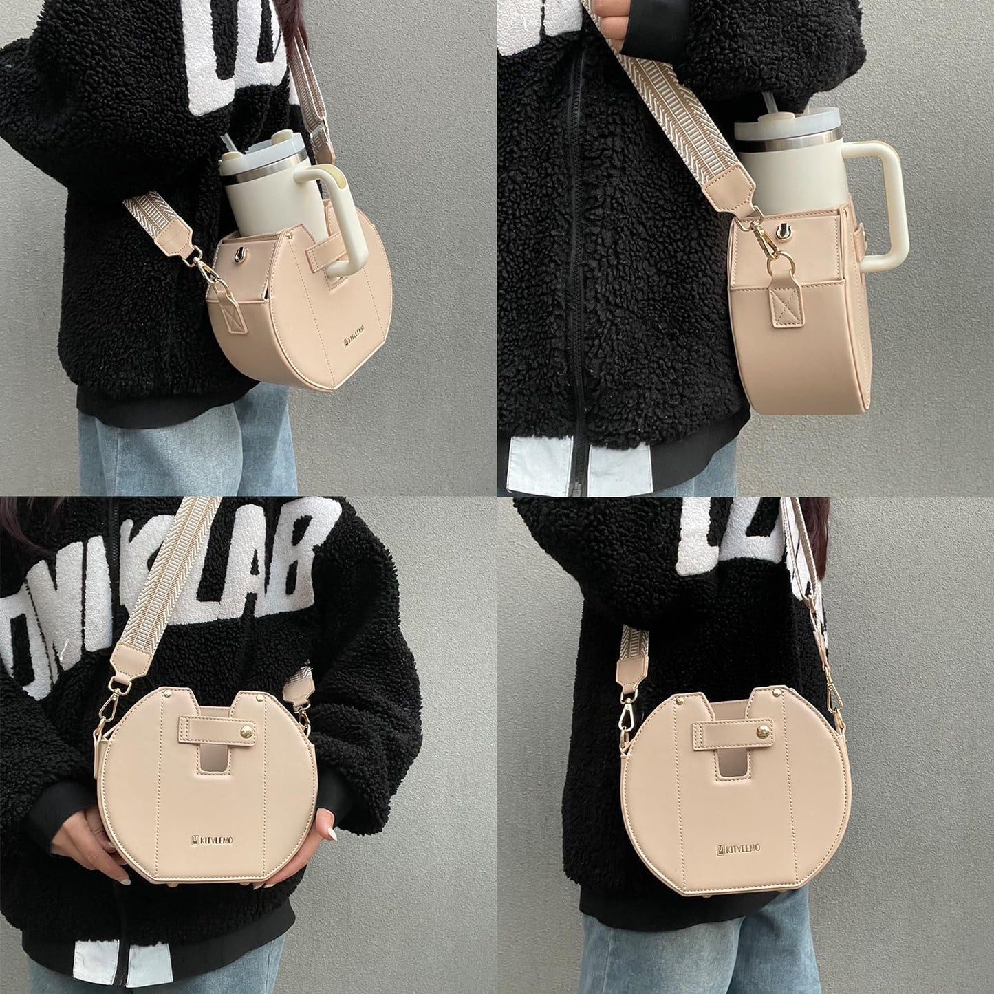 Stanley Cup Purse.Stanley Purse Cup Holder Bag.Water Bottle Holder. Bag with Water Bottle Pocket