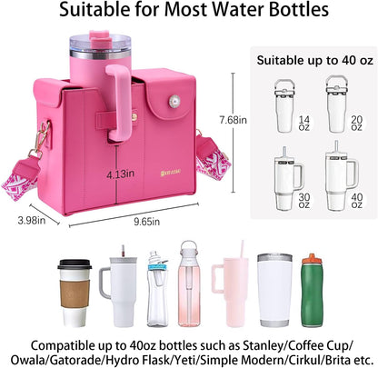 Stanley Cup Purse.Stanley Purse Cup Holder Bag.Water Bottle Holder. Bag with Water Bottle Pocket