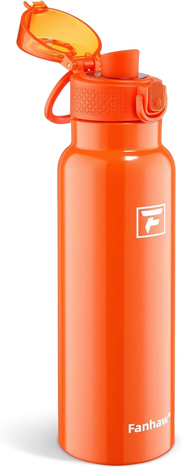 24oz Insulated Water Bottle with Soft Chug Lid, Pink