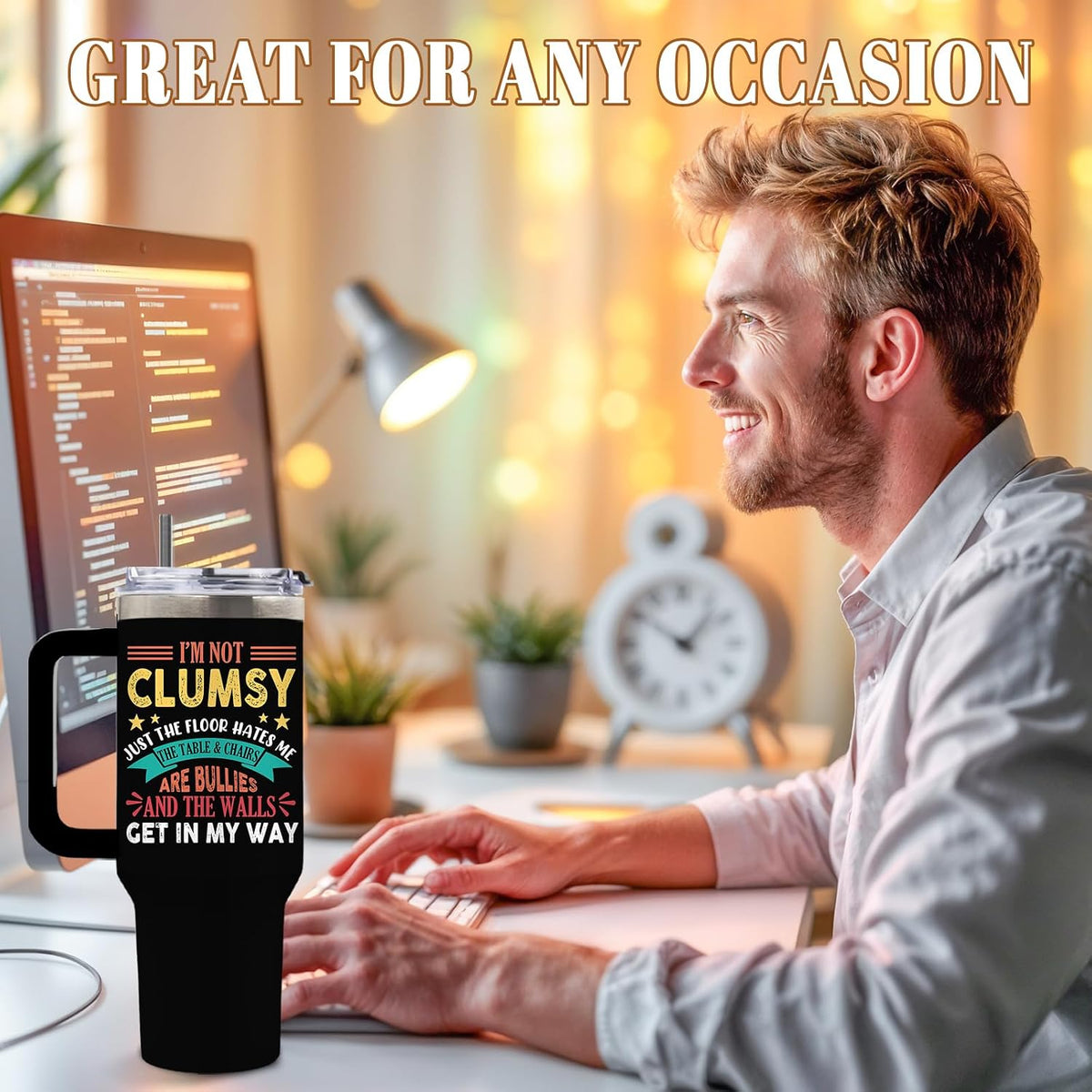 Funny Skull Tumbler 40oz, Insulated Funny Witchy Gifts for Women | Audacity Cup, Skeleton Unicorn Tumbler Leakproof, Gothic Skeleton Water Bottle, Aesthetic Gifts for Tarot Lovers, 1 Pack