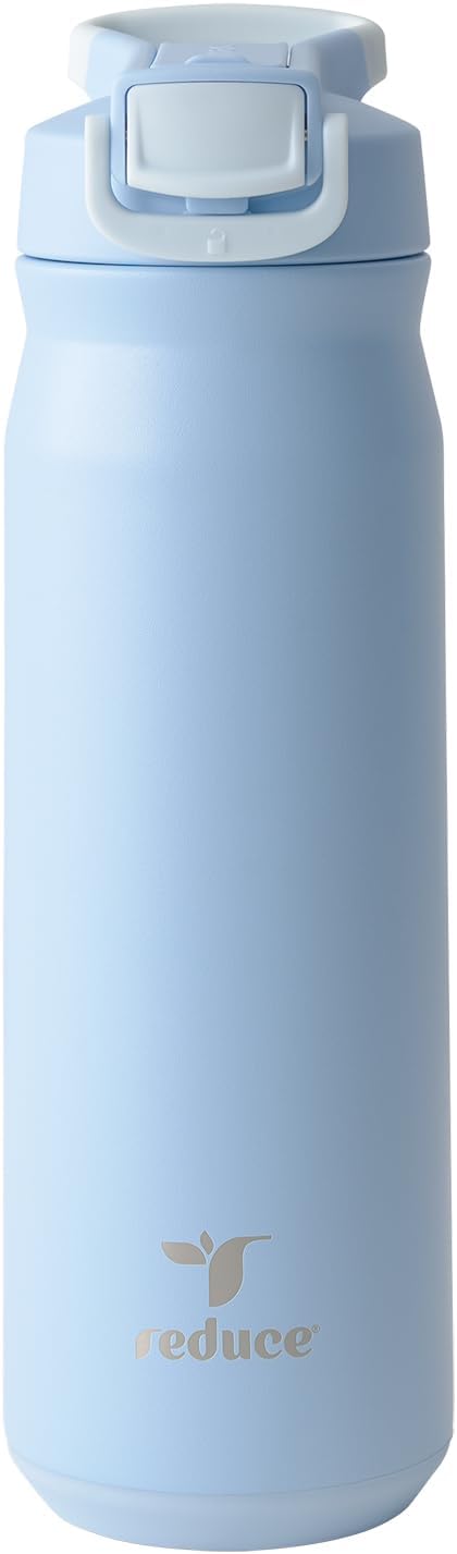 24 oz Hydrate Pro Stainless Steel Insulated Water Bottle - Flip Top Leak-Proof Lid, Dishwasher Safe, BPA-Free, Dual Wall Vacuum, Keeps Drinks Cold for 48 Hrs, Cup Holder Friendly - Dragonfruit