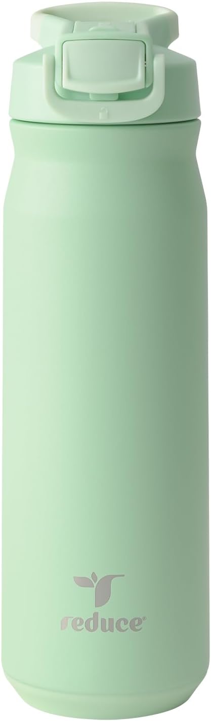 24 oz Hydrate Pro Stainless Steel Insulated Water Bottle - Flip Top Leak-Proof Lid, Dishwasher Safe, BPA-Free, Dual Wall Vacuum, Keeps Drinks Cold for 48 Hrs, Cup Holder Friendly - Dragonfruit