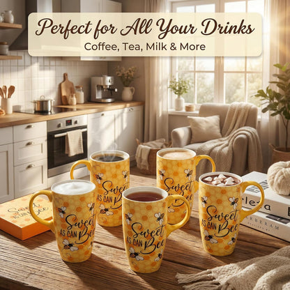 Porcelain Ceramic Travel Mug with Gift Box – 17oz Coffee Cup with Lid and Handle, Microwave & Dishwasher Safe, for Home Office Daily Commute，Sailboat
