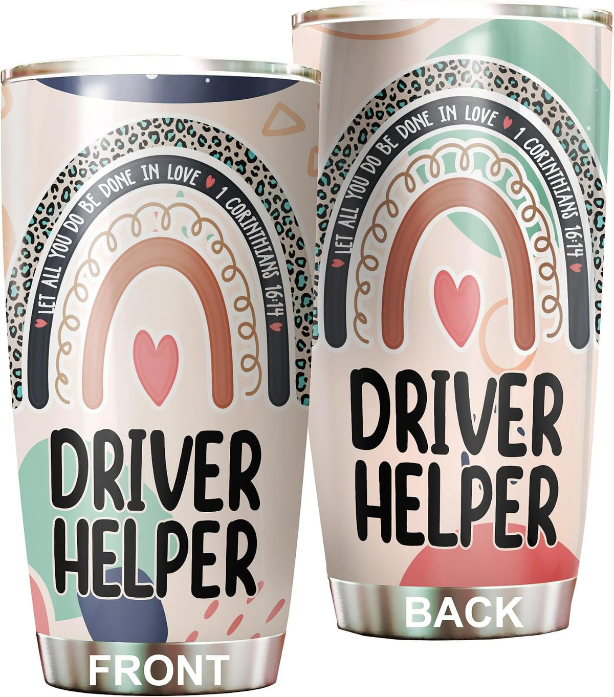 Let All You Do Be Done In Love Postal Clerk Tumbler Stainless Steel 20oz, Office Gifts Women Men Work Friends Coworker, Driking Coffee Cup For Birthday Christmas - Colors K