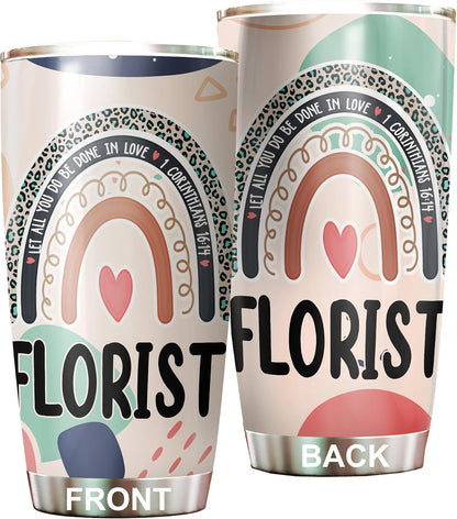 Let All You Do Be Done In Love Postal Clerk Tumbler Stainless Steel 20oz, Office Gifts Women Men Work Friends Coworker, Driking Coffee Cup For Birthday Christmas - Colors K