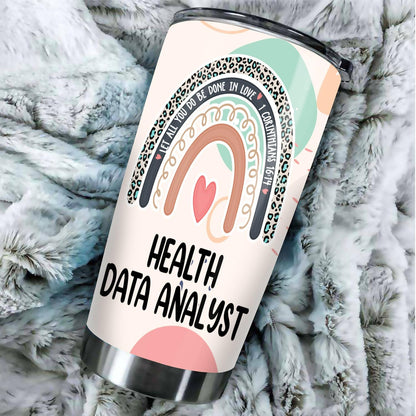 Let All You Do Be Done In Love Postal Clerk Tumbler Stainless Steel 20oz, Office Gifts Women Men Work Friends Coworker, Driking Coffee Cup For Birthday Christmas - Colors K