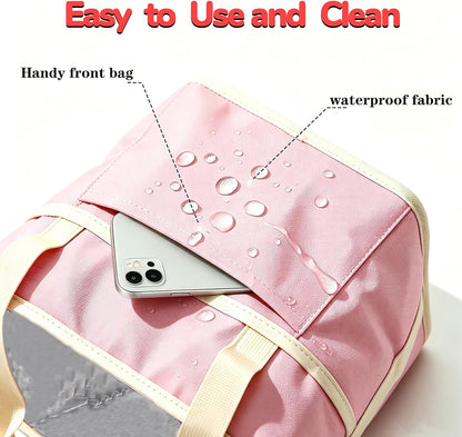 Drink Carrier Bag 4 Cup Holder, Reusable Beverage Carrier