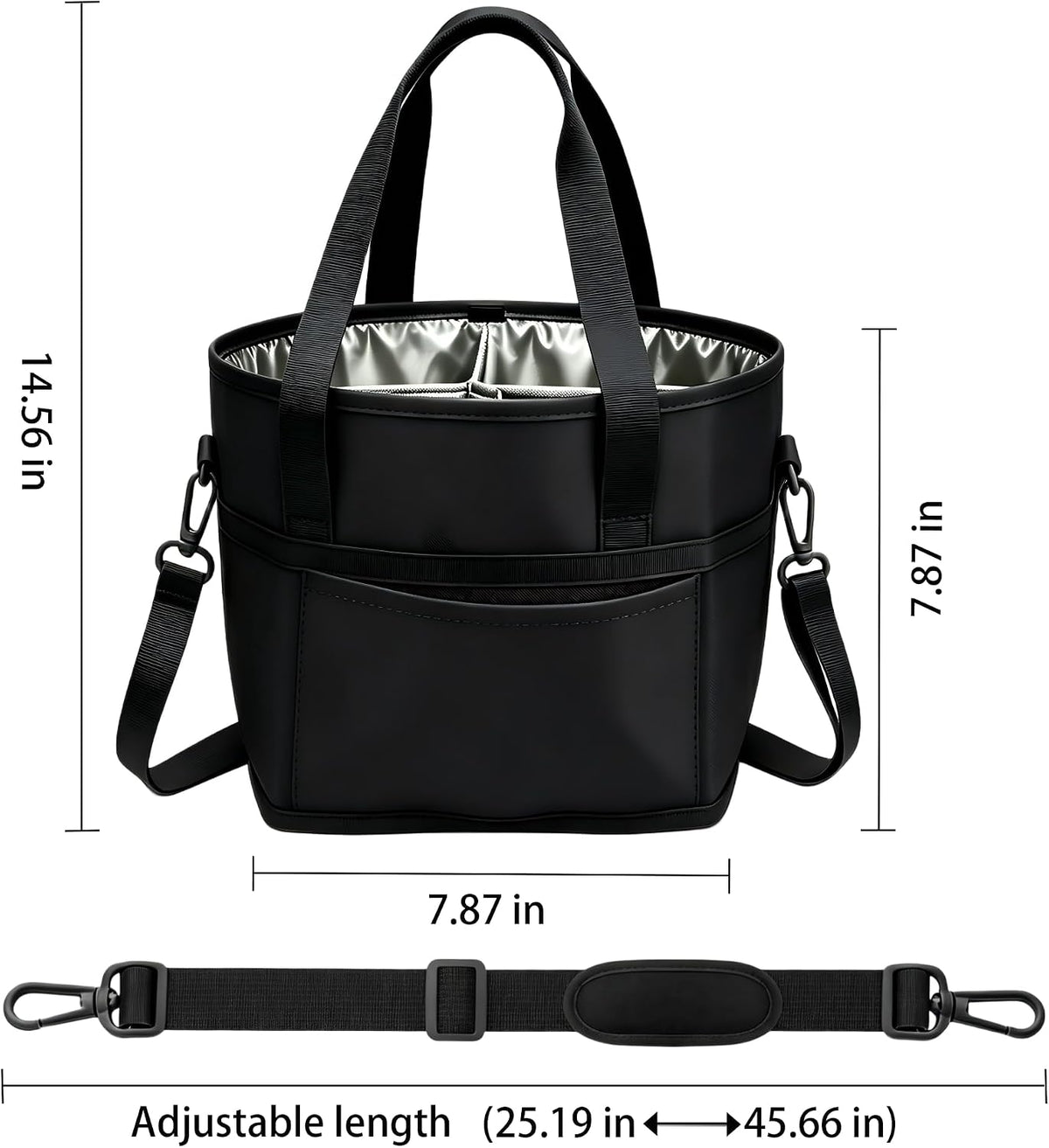 Drink Carrier Bag 4 Cup Holder, Reusable Beverage Carrier